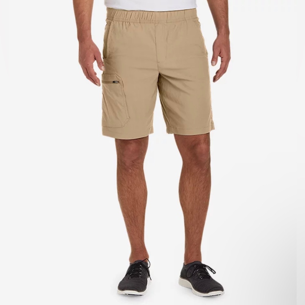 Nomad light brown Pull-on Shorts elasticized waistband cargo size XL